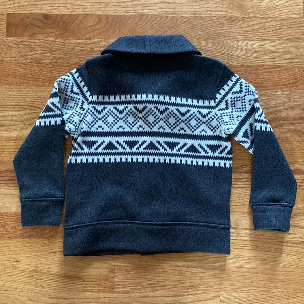 Old Navy Boys Fair Isle Cardigan Pullover Sweater XS